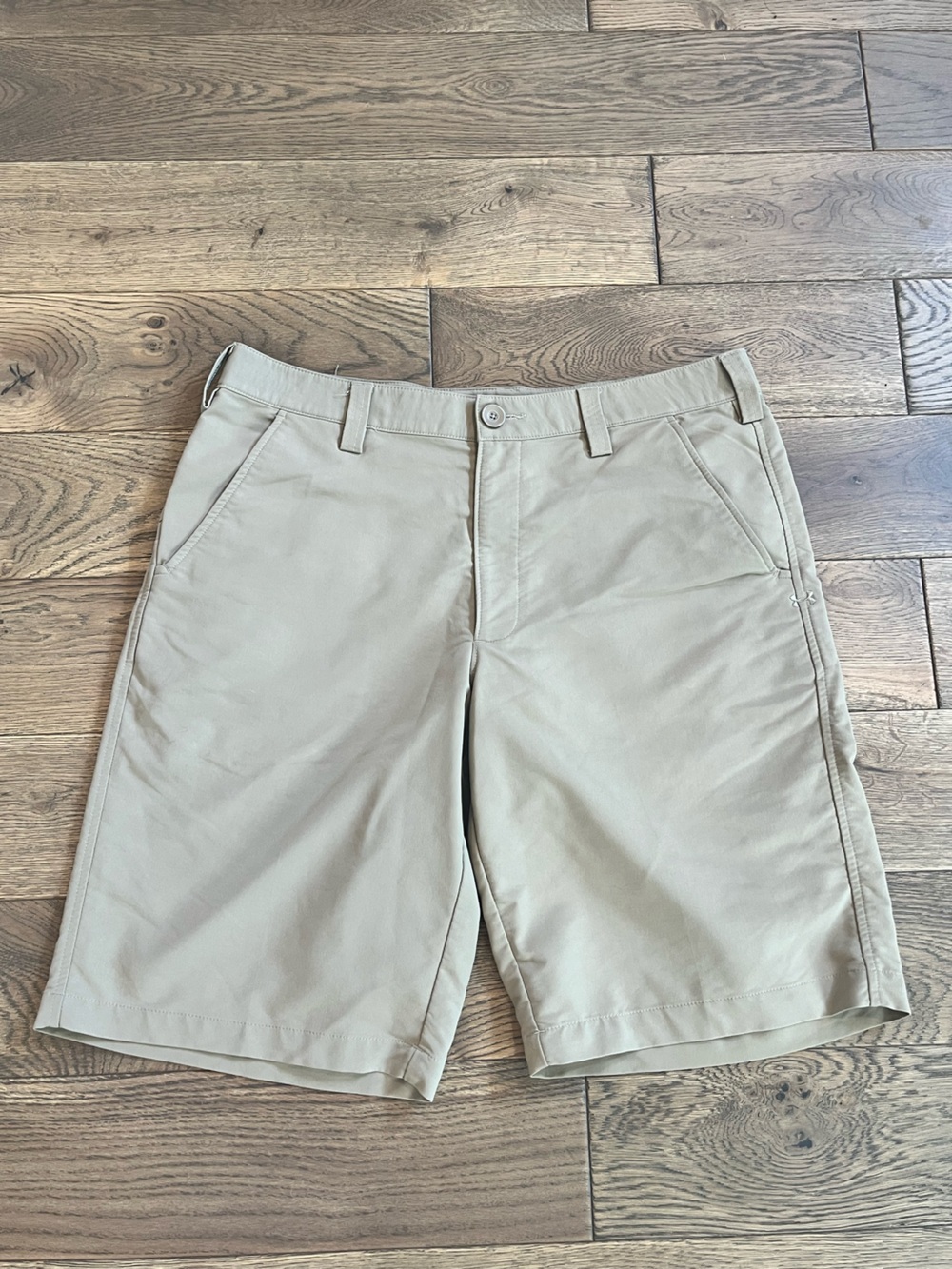 Under Armour Golf Shorts Leaderboard 1236343 Stretch Men's Tan Sz 34x11”in